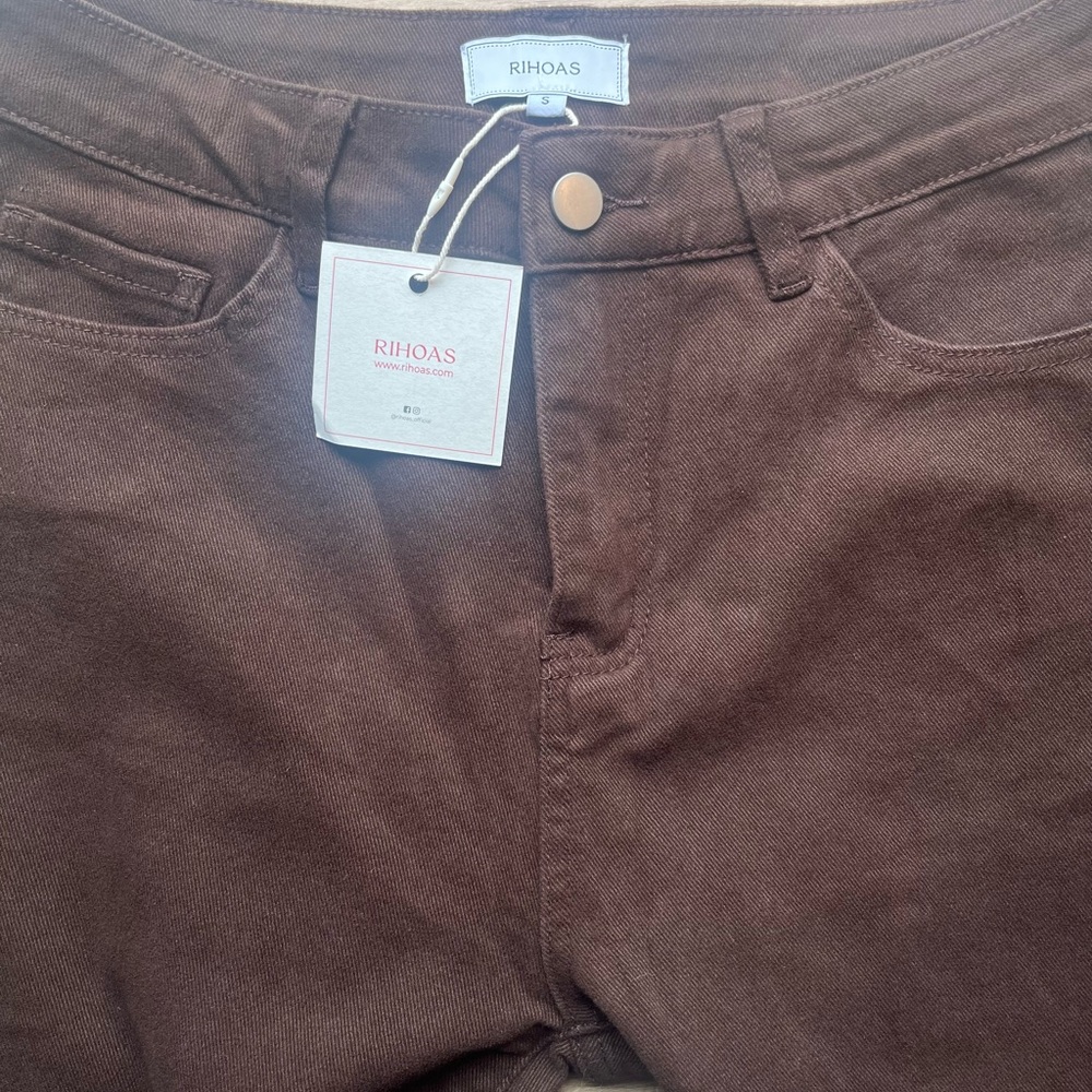 RIHOAS Brown Bootcut Jean NWT